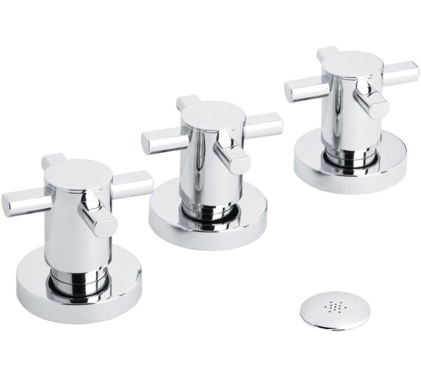 Batería de bidé con transmisión