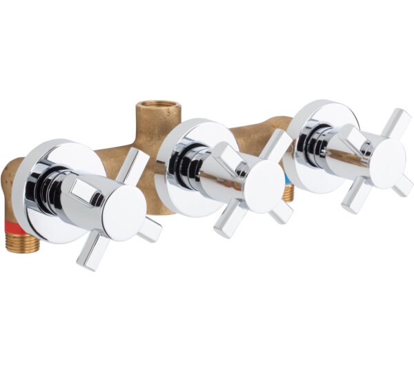 Grupo ducha empotrado 8” con inversor