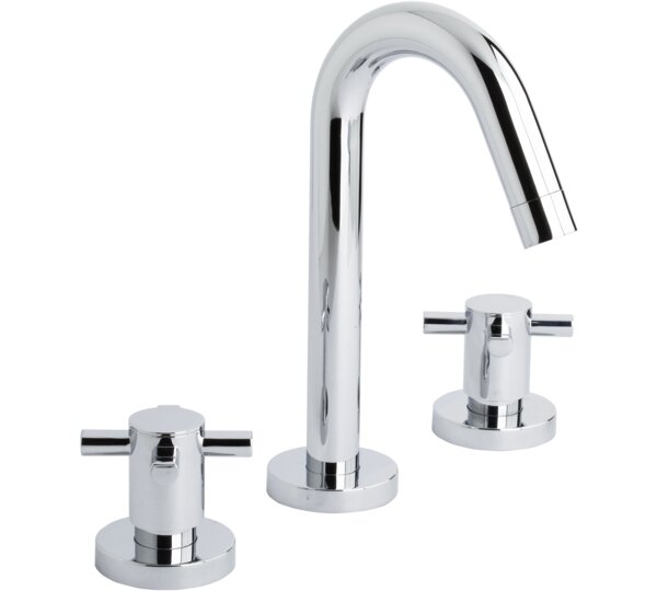 Batería de lavabo caño inclinado