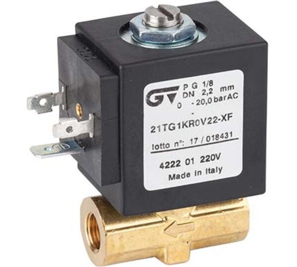 Electroválvula de acción directa 2 vías N.C.