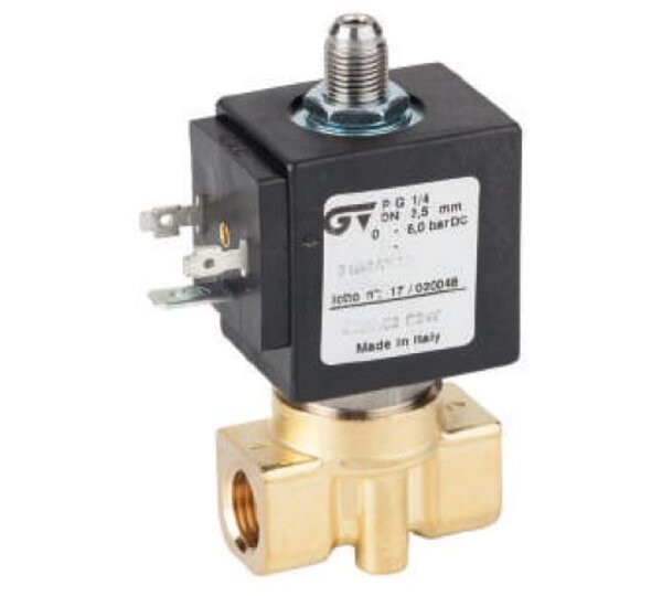 Electroválvula de acción directa 3 vías N.C.