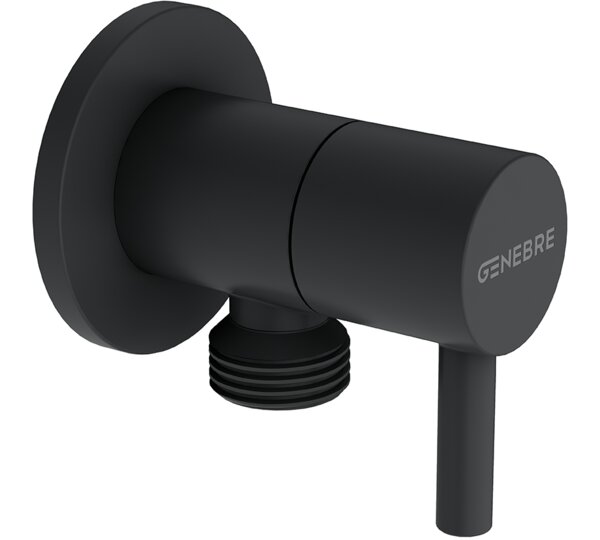 Válvula de escuadra 1/2" x 1/2" Negro