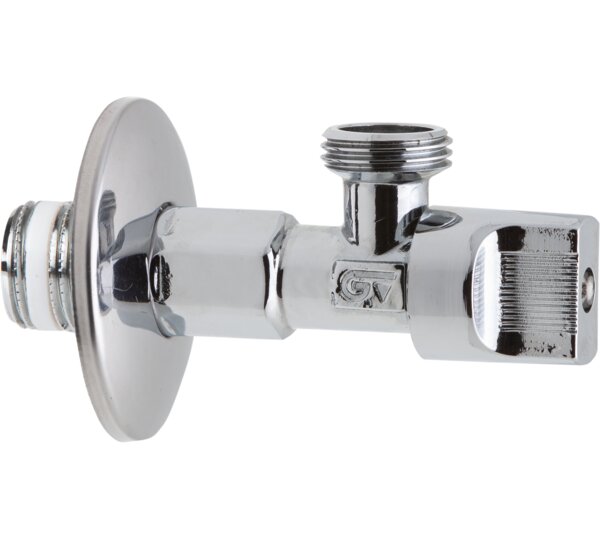 Válvula escuadra con anillo PTFE montaje rápido