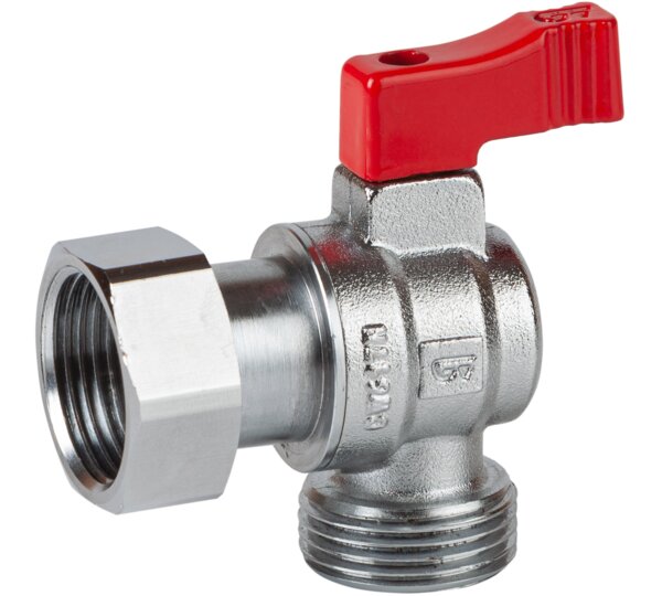 Valvula esfera escuadra con tuerca loca