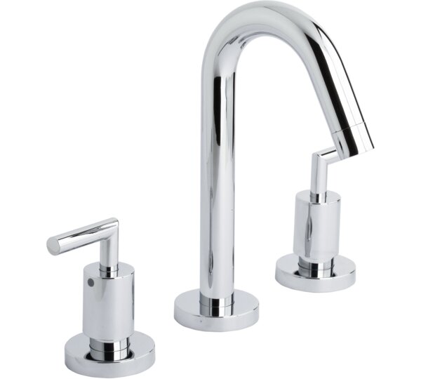 Batería de lavabo caño inclinado