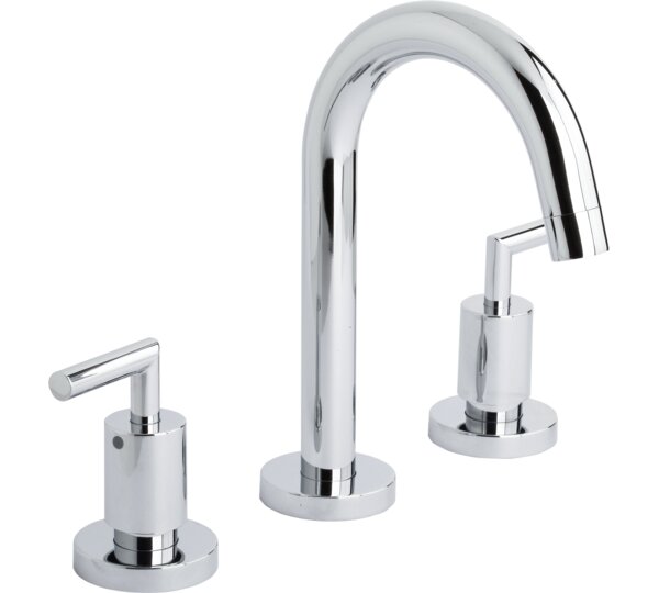 Batería de lavabo caño cisne