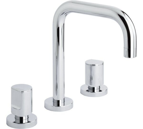 Batería de lavabo caño recto