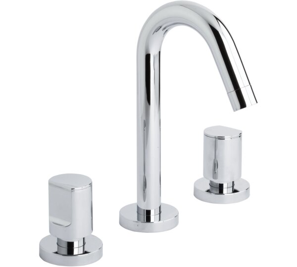 Batería de lavabo caño inclinado