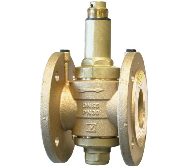 Válvula reductora de presión a pistón con bridas