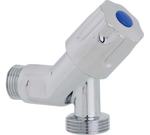 Válvula lavadora simple cromada modelo "TEK"