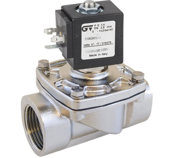 Electroválvula de acción mixta 2 vías N.C.