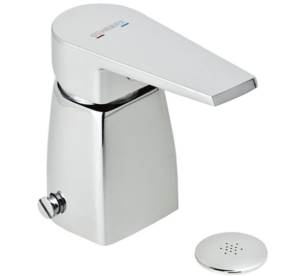 Monomando de bidé con transmisión