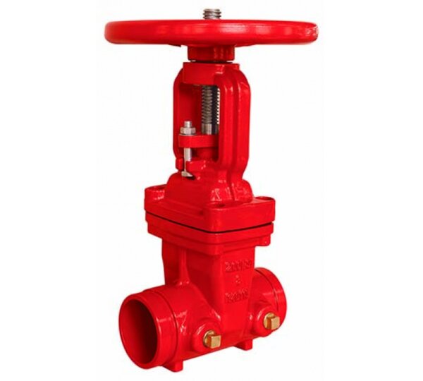 Válvula de compuerta cierre de EPDM – Extremos ranurados