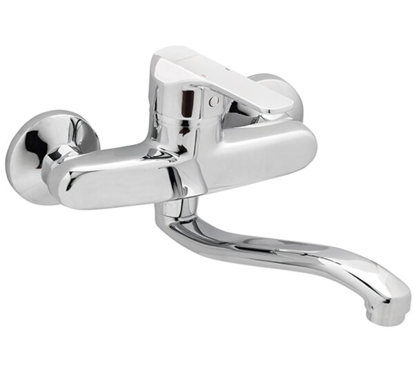 Grifo de cocina monomando caño inferior elevado K8 Cromado