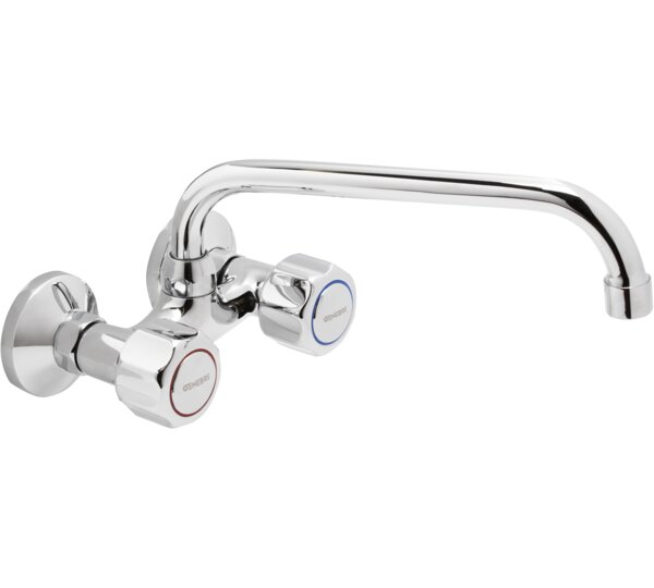 Grupo mural fregadera 15 cm caño tubo alto 18 cm GAMMA