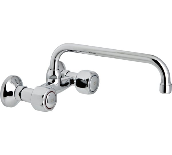 Grupo mural fregadera 15 cm caño tubo alto 24 cm GAMMA