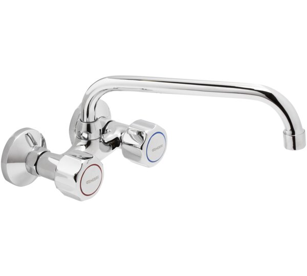 Grupo mural fregadera 11 cm caño tubo alto 24 cm GAMMA