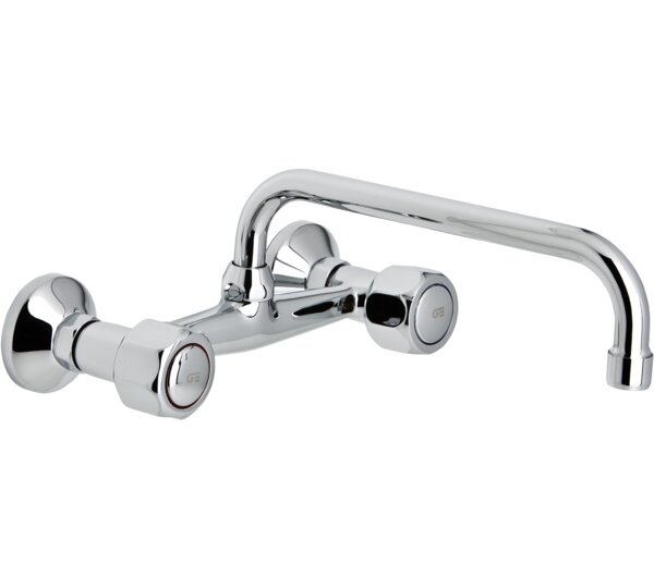 Grupo mural fregadera 20 cm caño tubo alto 24 cm GAMMA