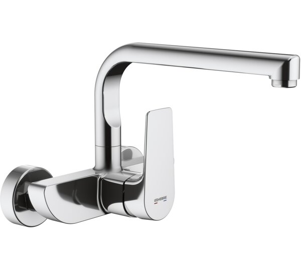 Grifo de cocina monomando mural KORAL Cromado