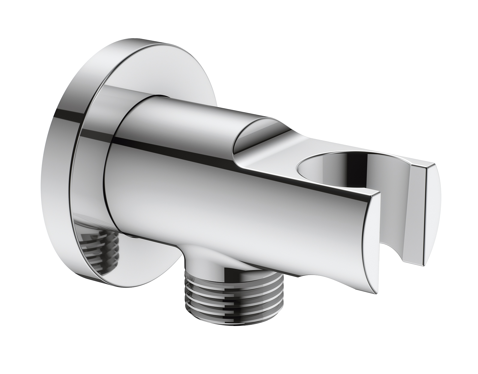 Soporte de ducha cilindrico con toma 1/2"