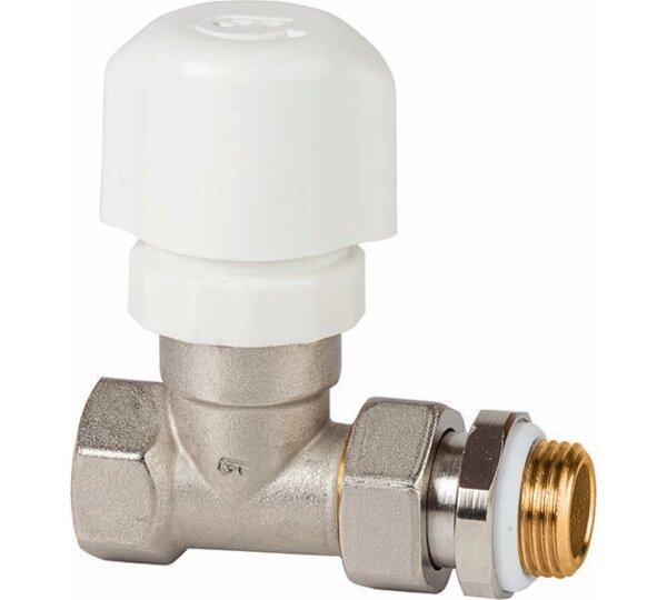 Válvula termostatizable recta para tubo de hierro con GE System