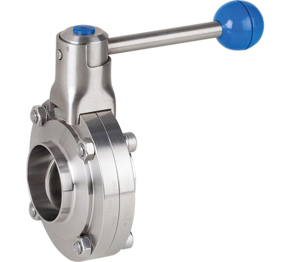 Válvula mariposa extremo soldar/soldar