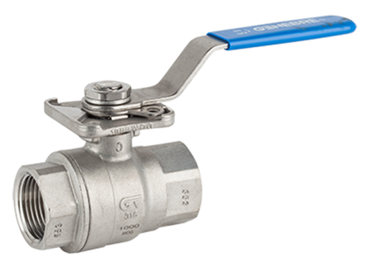 Válvula esfera paso total 2 piezas rosca NPT