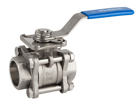 Válvula esfera paso total 3 piezas socket weld ANSI B 16.11