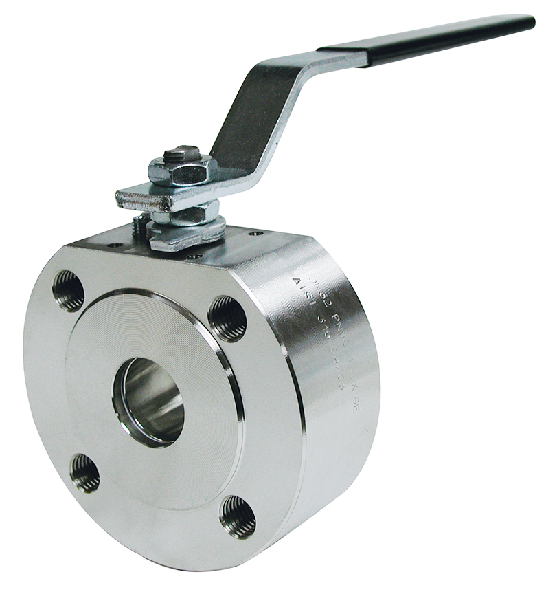 Tipo Wafer. Válvula esfera paso total 1 pieza montaje entre bridas PN 16