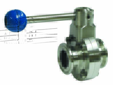 Válvula mariposa extremos clamp
