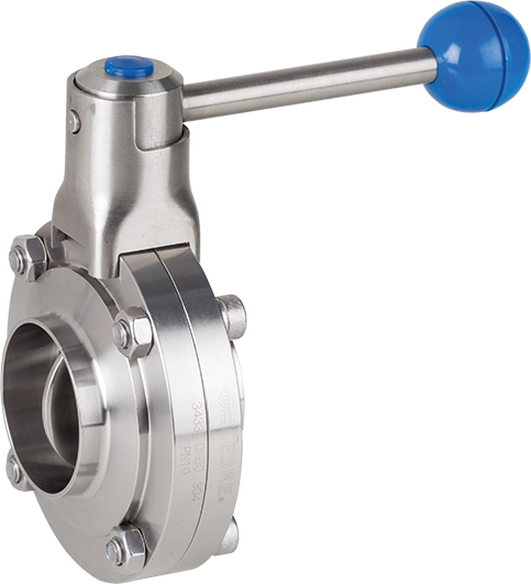 Válvula mariposa extremo soldar/soldar