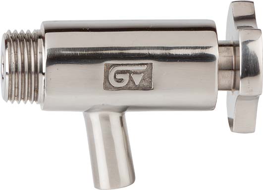 Válvula toma muestra tubo liso