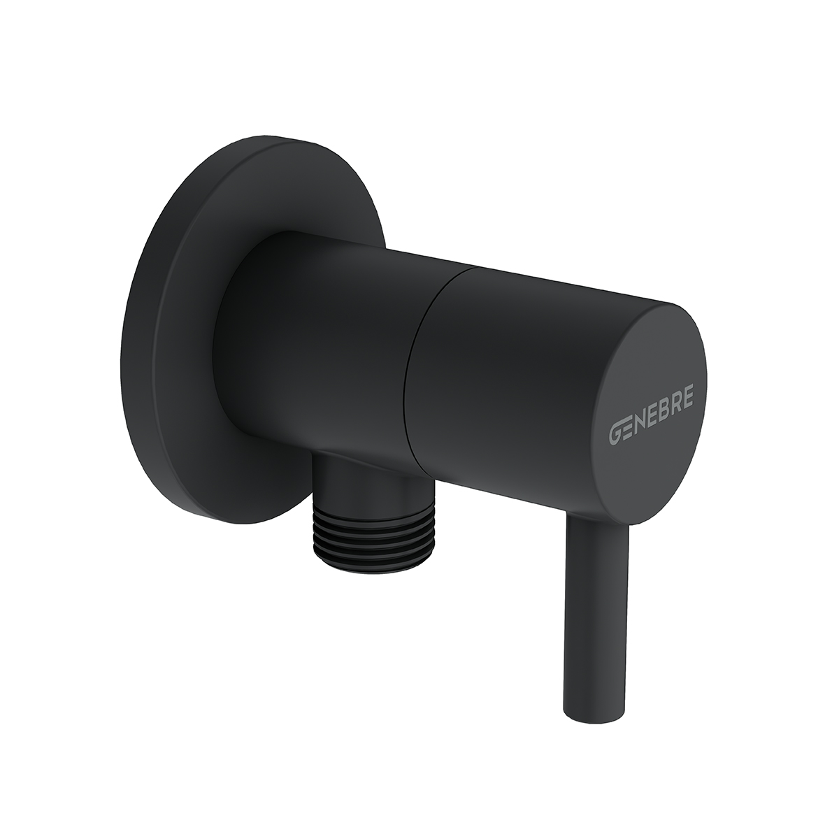 Válvula de escuadra 1/2" x 3/8" Negro