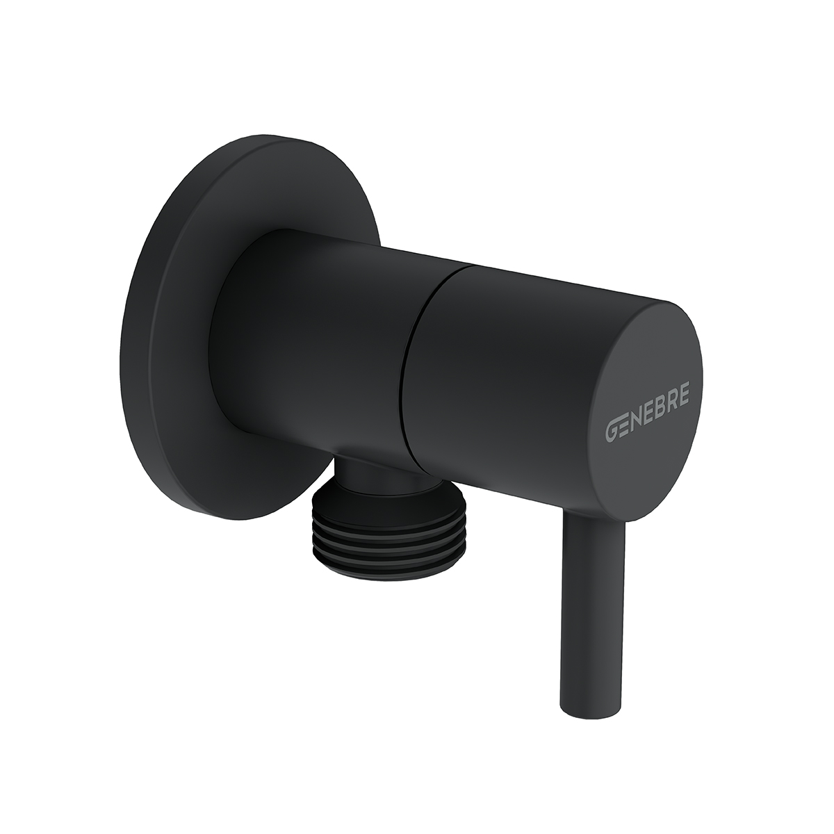 Válvula de escuadra 1/2" x 1/2" Negro