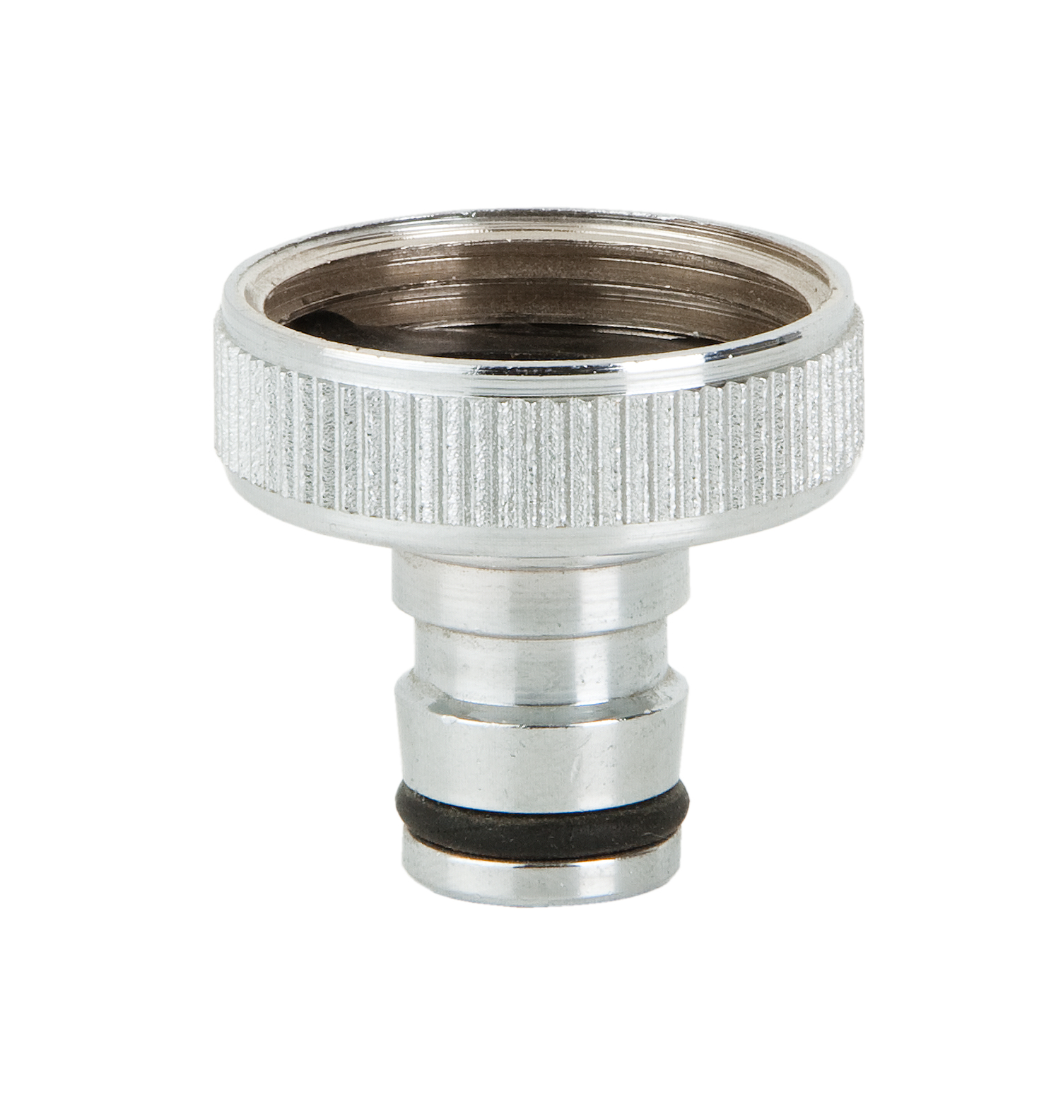 Racor hembra rapid-Ge cromado