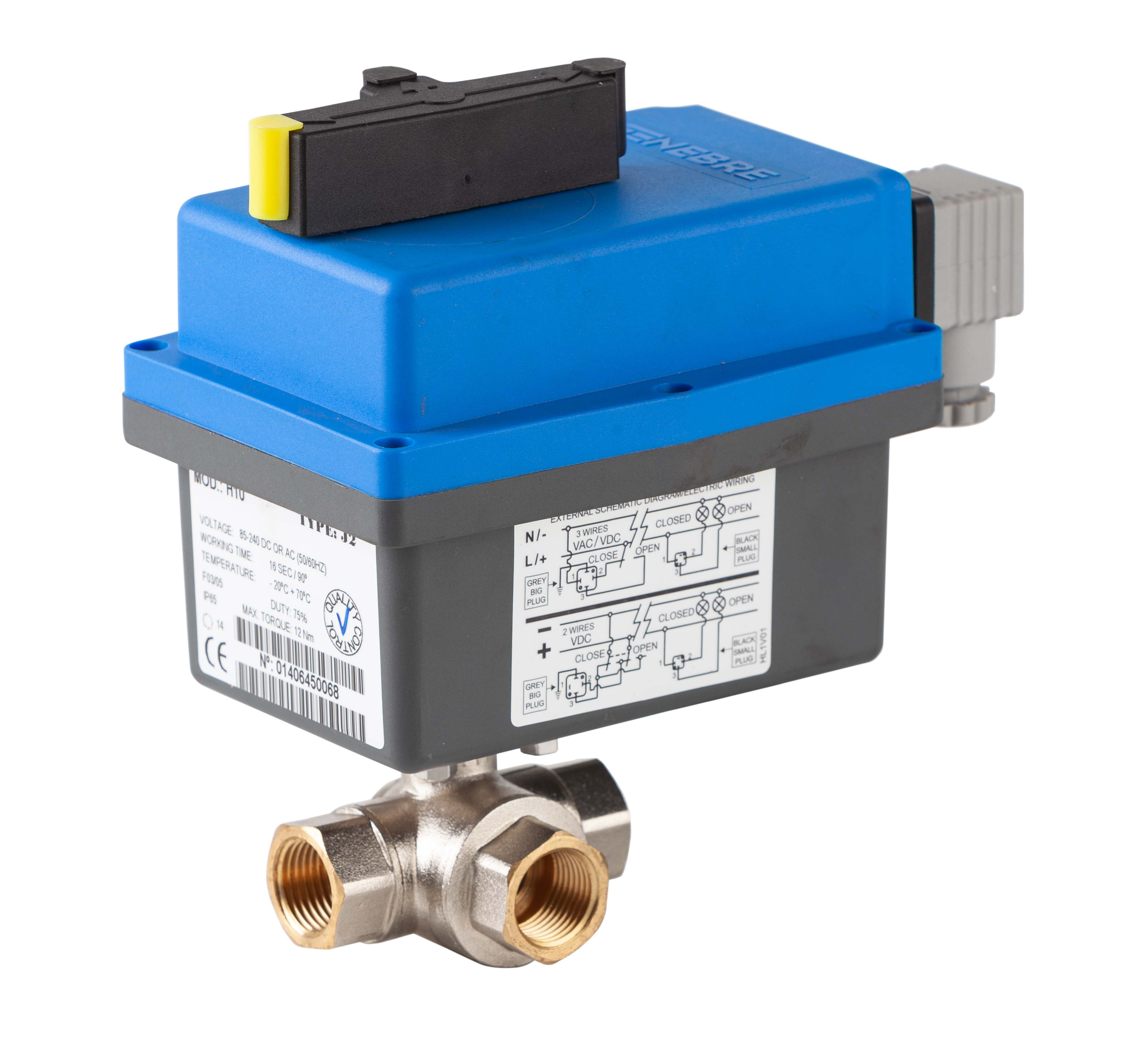 Válvula esfera 3 vías “L” o “T”