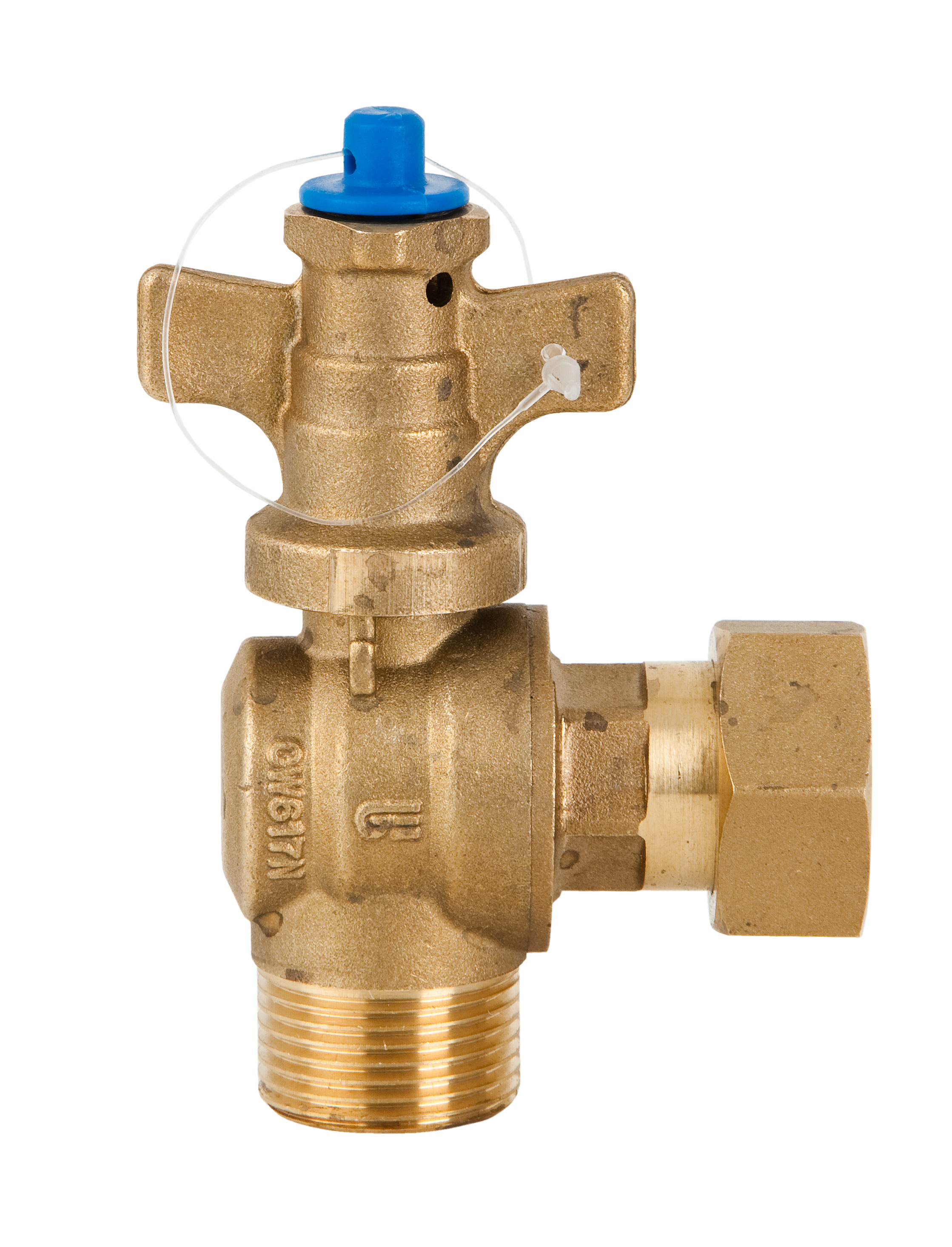 Válvula antifraude angular M-tuerca loca