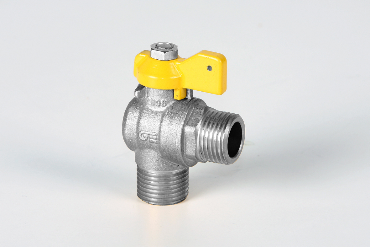 Válvula escuadra para gas, M-M