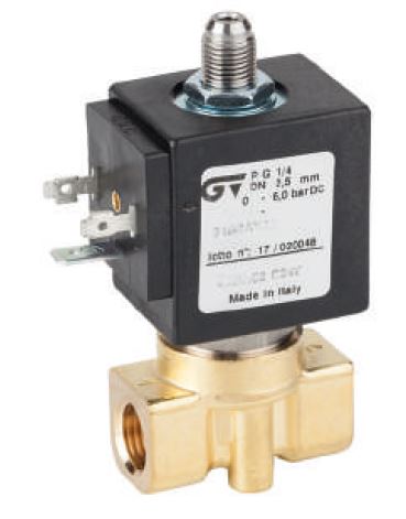 Electroválvula de acción directa 3 vías N.C.