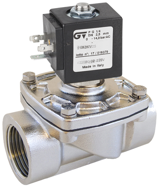 Electroválvula de acción mixta 2 vías N.C.
