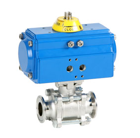 Válvula esfera 3 piezas (clamp)