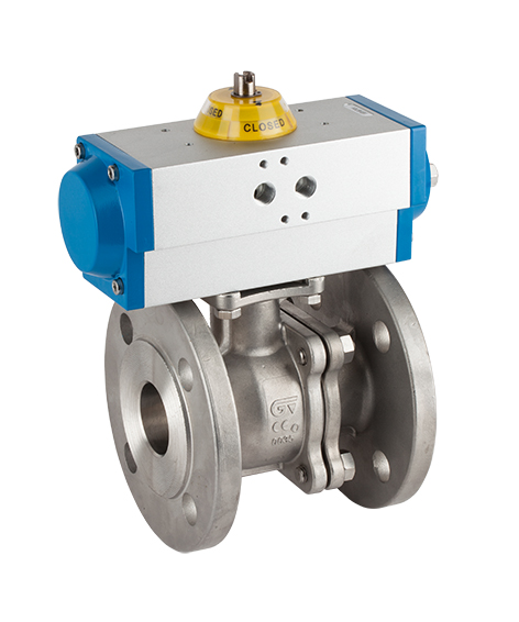 Válvula esfera 2 piezas bridada / Actuador Gen-Air