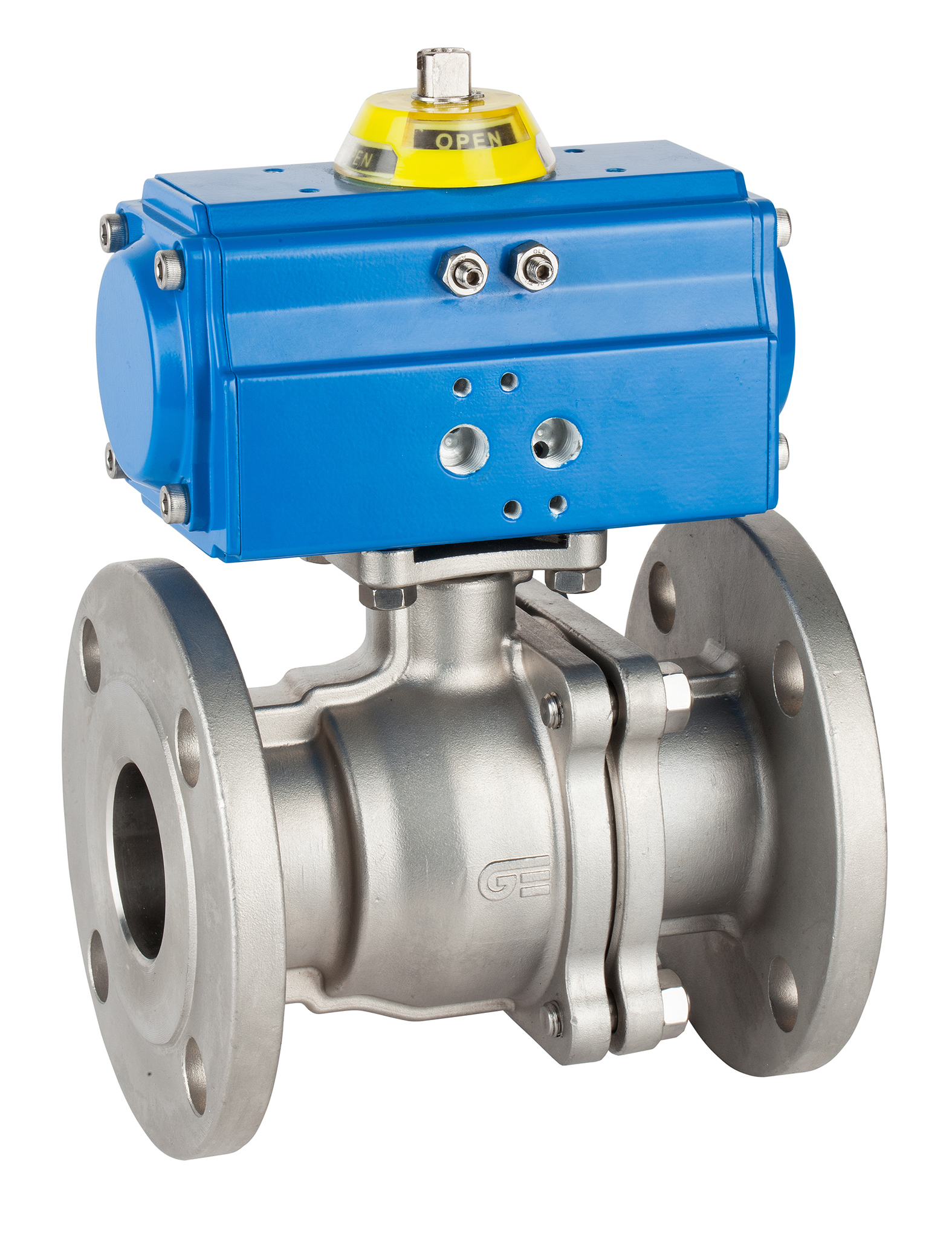 Válvula esfera 2 piezas bridada / Actuador GNP