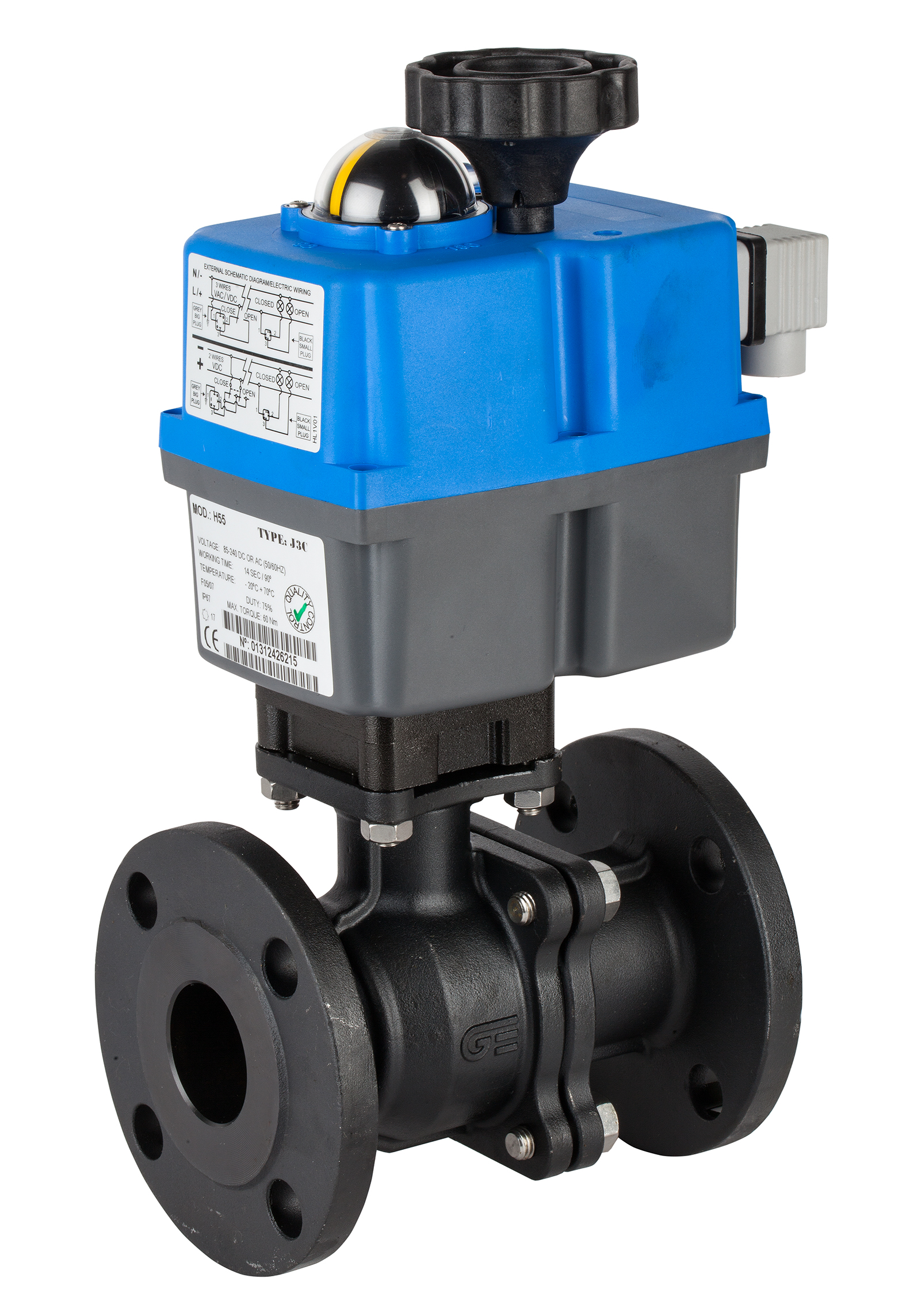 Válvula esfera 2 piezas bridada