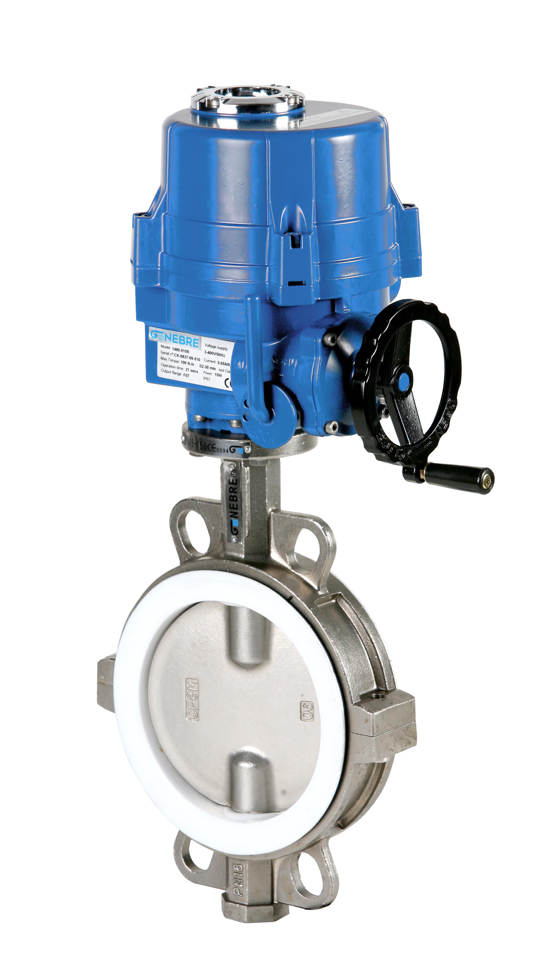 Válvula mariposa tipo wafer inoxidable