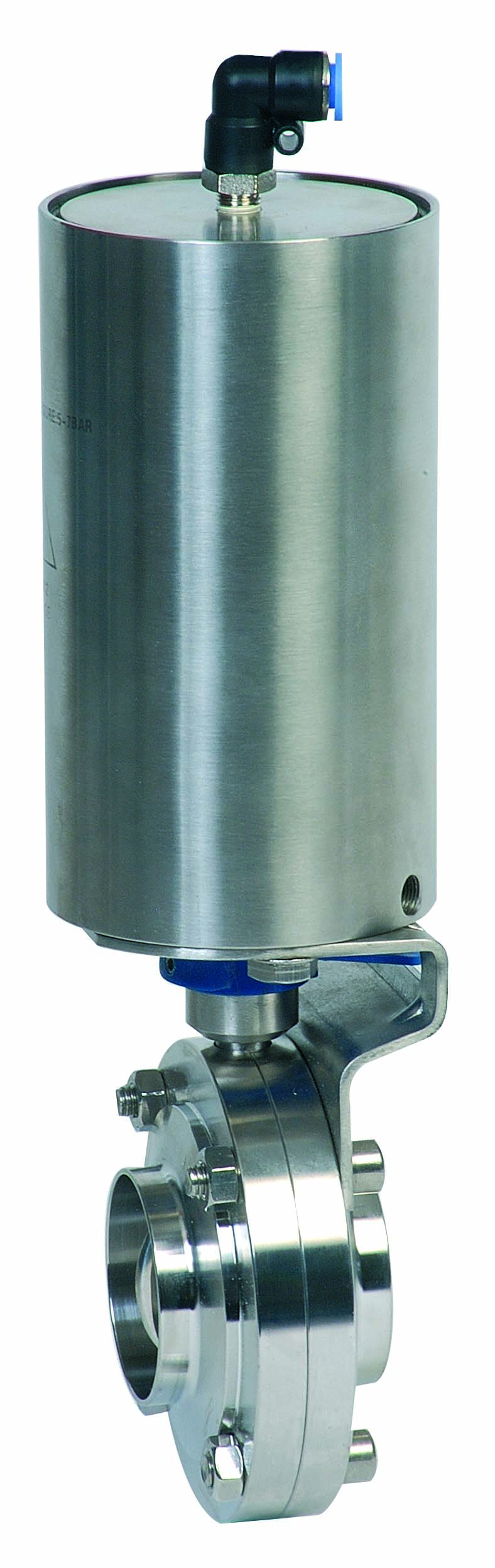 Válvula mariposa extremos soldar/soldar