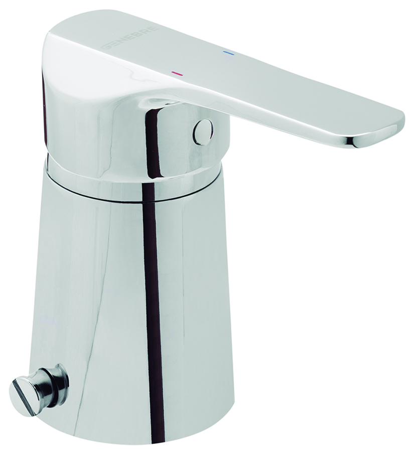 Monomando de bidé con transmisión