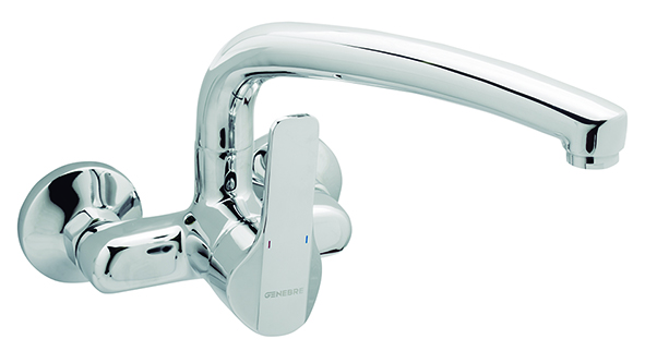 Grifo de cocina monomando mural 11 cm