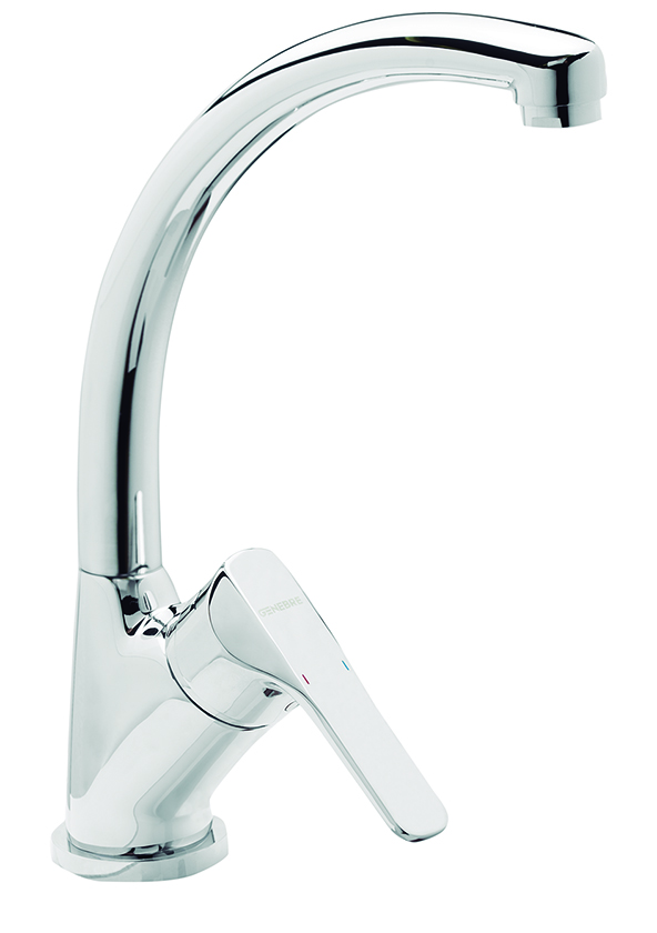 Grifo de cocina monomando caño conformado K8