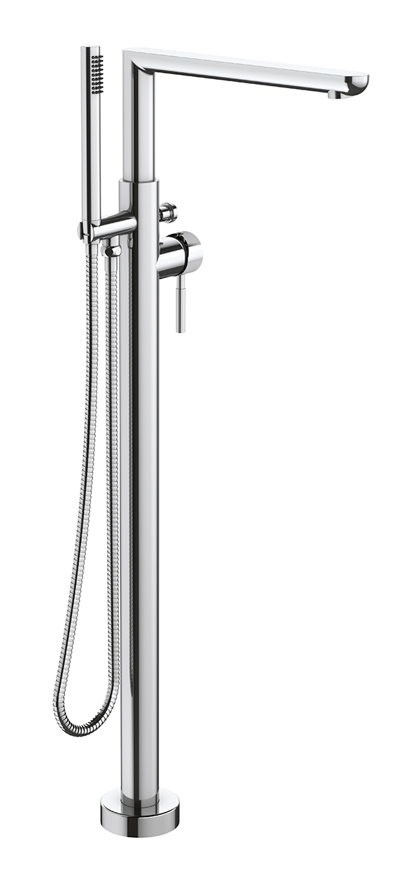 Monomando de pie para bañera Tau